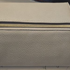 Lancome Cream Textured Clutch